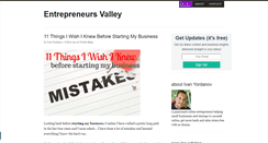 Desktop Screenshot of entrepreneursvalley.com