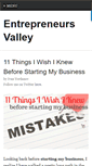 Mobile Screenshot of entrepreneursvalley.com